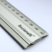 30cm 300mm Professional Metal Aluminium Ruler Rule Anti-Slip Non-slip - Technical Drawing Drafting School Office
