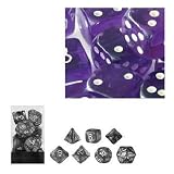 Eigenschaften Chessex 23007 / Chessex 23007 - Würfelset durchscheinend violett, 7 verschiedene Würfel