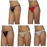 5 PACK: Ladies La Senza Sexy Stretch Hipster Brief Thong Panties Underwear / Knickers - Multicolor