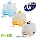 砂落としマット付脱臭ネコトイレ　SN-620　ライトブラウン