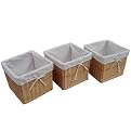 Milk Crates with Liners Set of 3 - Honey (Large)