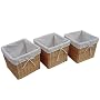 Milk Crates with Liners Set of 3 - Honey (Large)