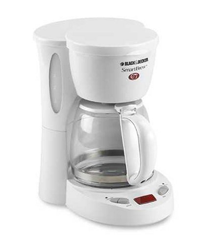 Black & Decker DCM575 5-Cup Programmable Coffeemaker, White