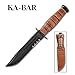 Ka-Bar Short Ka-Bar USA, Leather Handle, ComboEdge, Leather Sheath KB1261