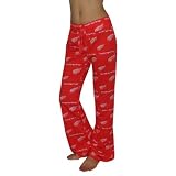Womens NHL Detroit Red Wings Comfortable Cotton Sleepwear / Pajama Pants - Red (Size: M)
