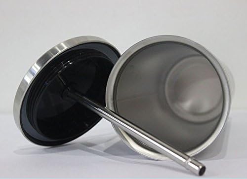 Stainless Steel Tumbler with Lid &amp; Straw - 16 Oz Double Wall Insulated Travel Cup for Water, Iced Tea, Coffee, Smoothies &amp; More