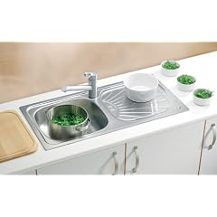 Edelstahl Einbausp�le Basic 1.0/45/aura