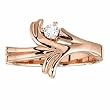 18K Rose Gold Diamond Ring - 0.10 Ct.