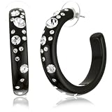 Andrew Hamilton Crawford Fantasy Black Hoop Earring