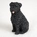 Bouvier Des Flandres Miniature Dog Figurine - Uncropped Ears