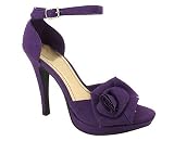 THAI SILK ROSETTE OPEN TOE HEEL