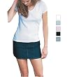 Anvil - Ladies' 1x1 Rib Knit Short Sleeve V-Neck T-shirt - 1452