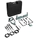 Delta 17-924 Mortising Attachment with 1/4 Inch, 5/16 Inch, 3/8 Inch, and 1/2 Inch Chisel and Bit Sets
