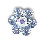 Two-Strand LT. BLUE Swarovski Daisy Beads