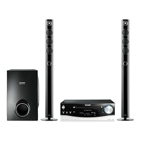 Sharp HTDV50 - DVD - 2.1 ch - Tallboy - 250W RMS Home Cinema System - With HDMI - Black