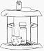 Zenith #370W White Bath Corner Caddy Image