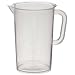 CapitolBrand Polypropylene Graduated Laboratory Pitcher Beaker with Handle and Molded Graduations