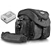 KIT Mantona Premium System Tasche schwarz + Bundlestar Akku für CANON LP-E8 Für CANON EOS 550D 600D