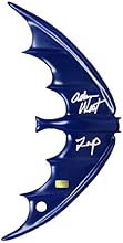 Adam West Autographed Batman Blue Batarang w/ Zap Insc Limited Edition 25