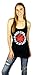 Red Hot Chili Peppers Womens Long Racerback Tank Top Black