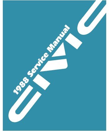 1988 HONDA CIVIC Shop Service Repair Manual Book