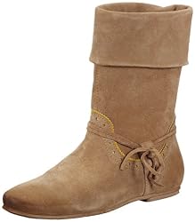 Manas MELANIA 131D0824CVE, Damen Stiefel, Braun (CAPPUCCINO+GIALLO), EU 38