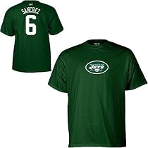 Reebok New York Jets Mark Sanchez Name & Number T-Shirt