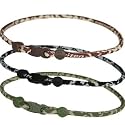 PHITEN TITANIUM CAMOUFLAGE NECKLACES - Moss Green - 18"