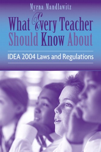 Books: What Every Teacher Should Know About IDEA 2004 Laws & Regulations  What Every Teacher Should Know About...  WETSKA Series  