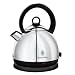 Russell Hobbs 14943 1.6 L Dome Kettle in Polished Stainless Steel and Black with Concealed 3 kW Element