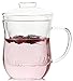 TIANXI Personal All Glass Made Tea Infuser & Mug Teapot beatiful style 410 ml