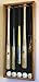 5 MLB Baseball Bat Display Case Cabinet Holder Wall Rack w/ UV Protection - Lockable