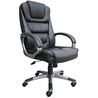 Boss Black LeatherPlus Executive Chair