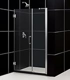 IMAGE OF DreamLine Unidoor Shower Door SHDR-20537210-01. 53'' - 54''W x 72''H, Clear Glass, Chrome finish