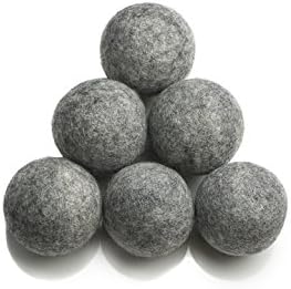 Dryer Dots Wool Dryer Balls, 6-pack (Grey)