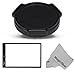 Auto Lens Cap for PANASONIC LUMIX DMC-LX5 + Glass LCD Protector for LX5 + MagicFiber Microfiber Cleaning Cloth