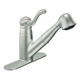 Moen 7575CSL Colonnade One-Handle Low Arc Pullout Kitchen Faucet, Classic Stainless