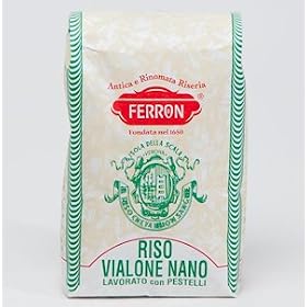 Organic, Traditionally Milled Vialone Nano Rice (Riso Vialone Nano ai Pestelli) from the Veneto