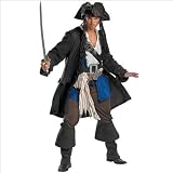 Disguise Costumes Men's Capt Jack Sparrow Prestige Premium - Adult