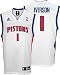 Allen Iverson Jersey: adidas White Replica #1 Detroit Pistons Jersey - X-Large