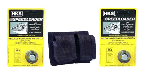 2 HKS 36-A Speedloaders and Loader Case Package