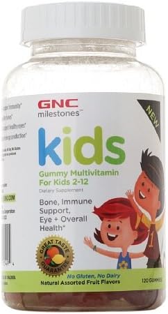 GNC Milestones Kids Gummy Multivitamin for Kids 2-12 120 ea