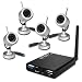 Electronics : USB 2.0 water-proof Wireless Web Ready DVR Security System w/ 4 Pack Highigh Resolution Indoor/Outdoor Night Vision Surveillance Cameras