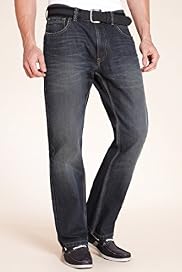 Big & Tall Boot Cut Jeans with Belt