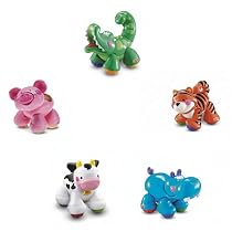 Fisher Price Amazing Animals Crocodile Tiger Pig Cow Hippo Set of 5
