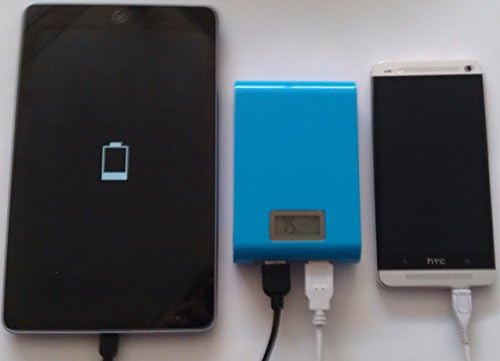 ANJO 12000mah - White - High Capacity External Power Bank Flash Charger with Torch for Apple iPhone 5 4s 4; Samsungs, Android Smartphones, Tablets & More. BONUS: USB wall charger