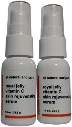 GOLDEN SUNDROPS , SPECIAL TWO IN ONE PACK , ROYAL JELLY - VITAMIN C , SKIN, REJUVENATING, SERUM, COMPLETE SKIN CARE 6 IN 1 FORMULA , EACH - 1.0 OZ / 28.5 G , MADE IN THE USA.