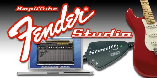 IK Multimedia AmpliTube Fender Studio Software/Hardware Bundle + StealthPlug USB Interface