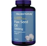 Higher Nature Flax Seed Oil 180 capsules