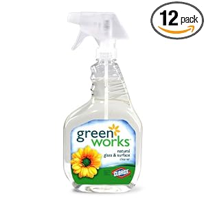 Greenworks Glass & Surface Cleaner Spray, 32-Ounce Spray Bottle (Pack of 12)